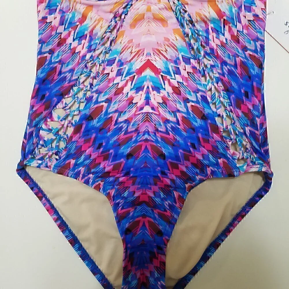 NWT Swimsuits For All Strapless One Piece Swimsuit Size 6
